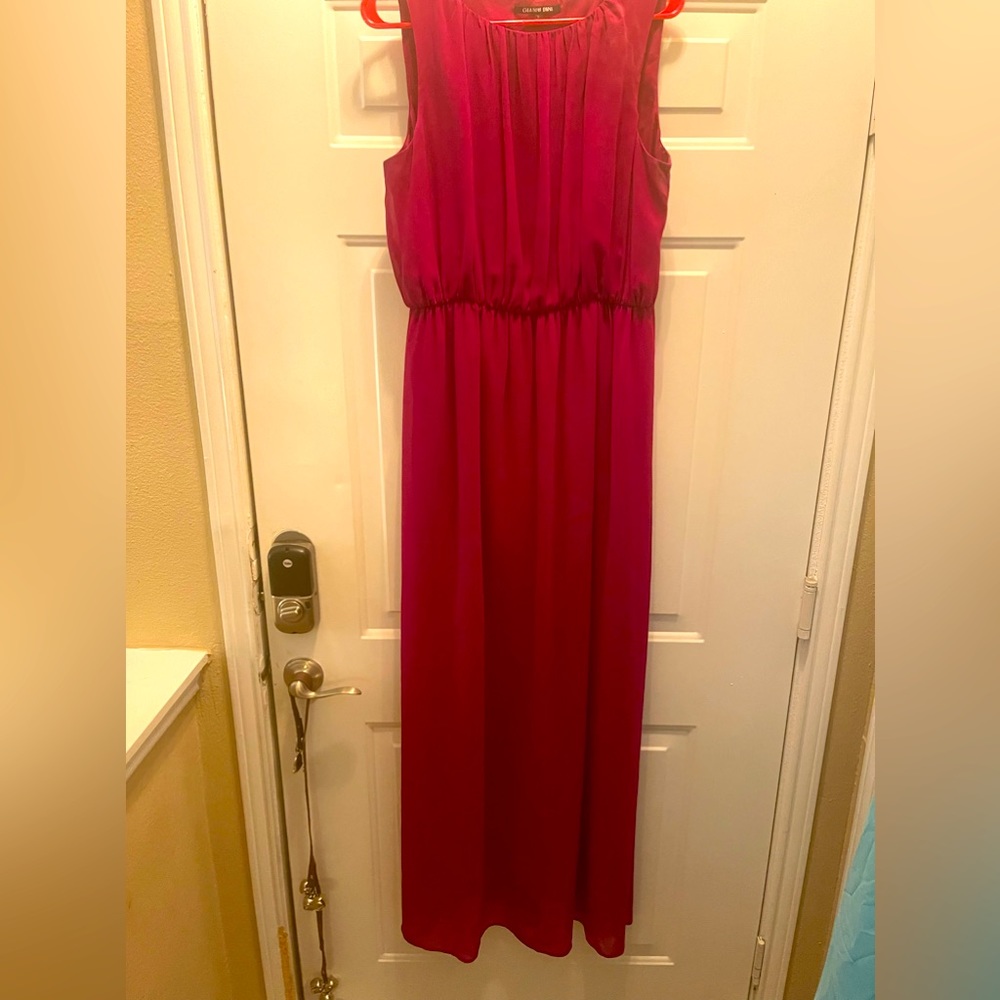 Purple high low GB dress.